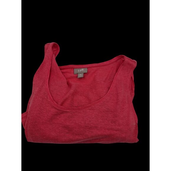 J. Jill Womens Sleeveless Lightweight Red Linen Tank Top Size M - Picture 4 of 9